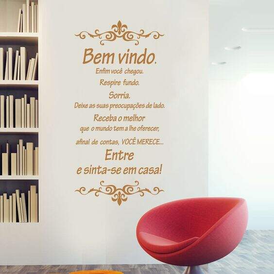 Decoração para salão de beleza: Papel de parede